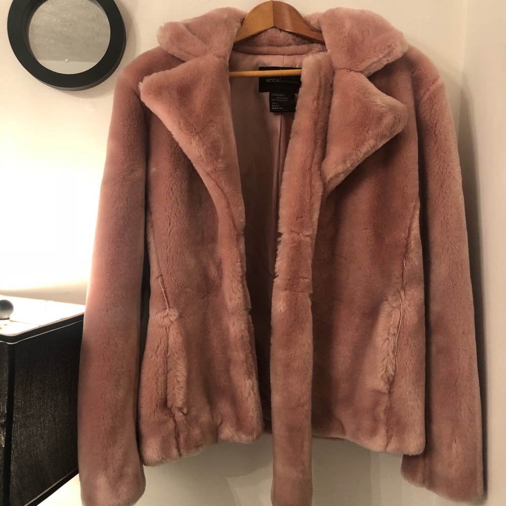 Victoria’s Secret  Pimpin Pink Faux Fur Coat